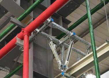 石棉该抗震支架的整体式支吊架结构协调性好